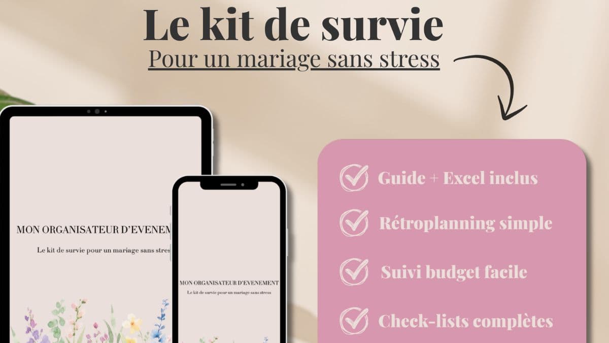 Pour un mariage zéro stress : Prévoyez votre kit de survie ! - Conseils Qlikki pour organiser votre événement